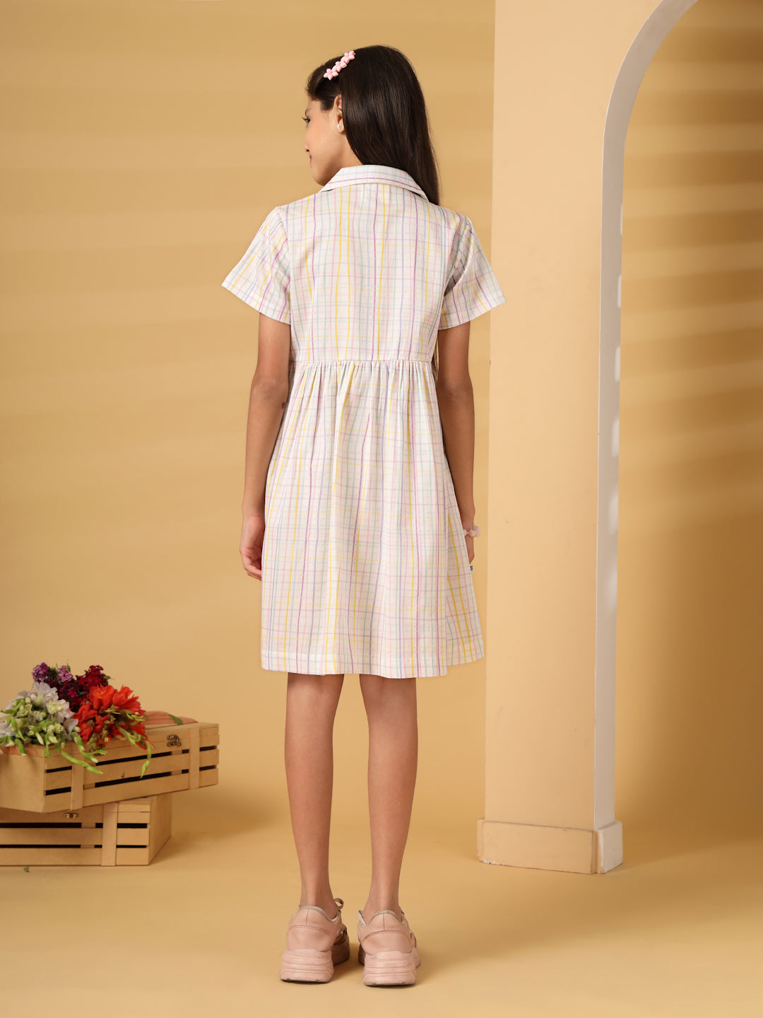 Multicolor Checks Dress