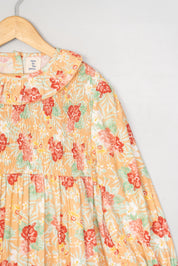 The Orange Print Parade Dress