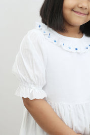 White Embroidery Dress