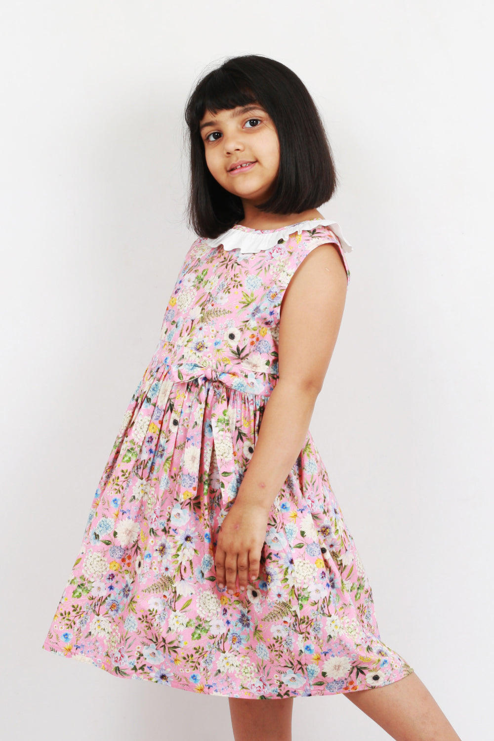 Frill Detail Pink Dress