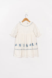 White Embroidery Dress