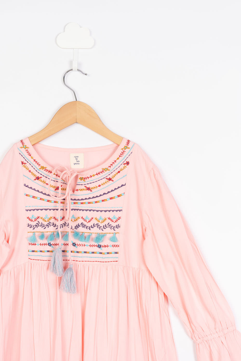 Pink Embroidery Blouse