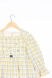 Colorful Checks Embroidered Pyjama Set
