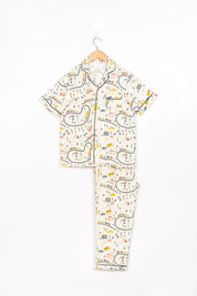 White Print Pyjama Set