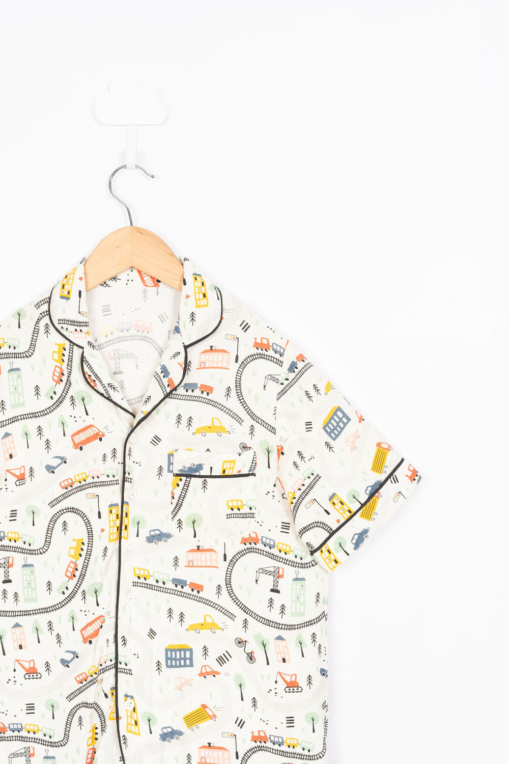White Print Pyjama Set