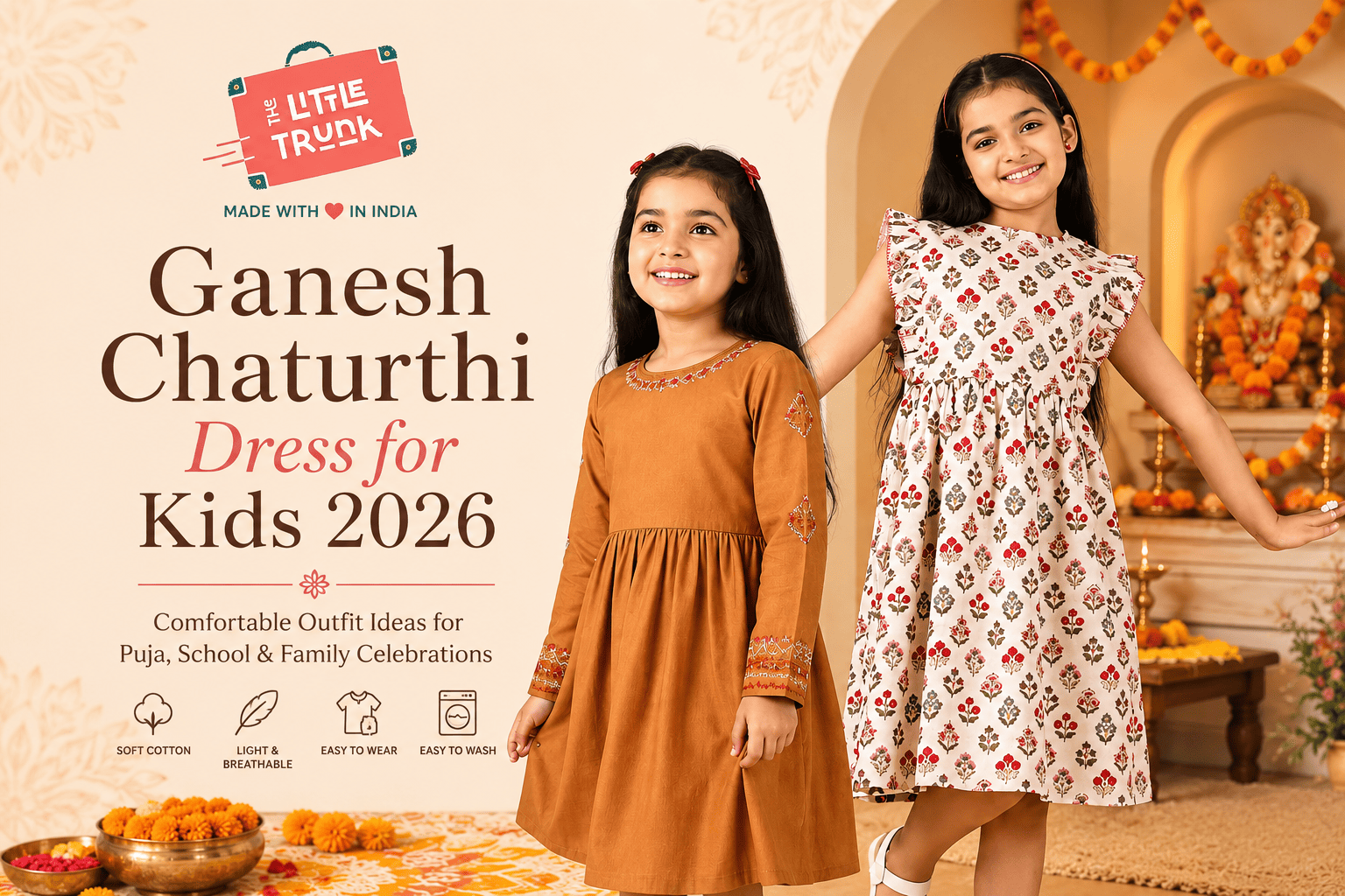 Ganesh Chaturthi dress for kids