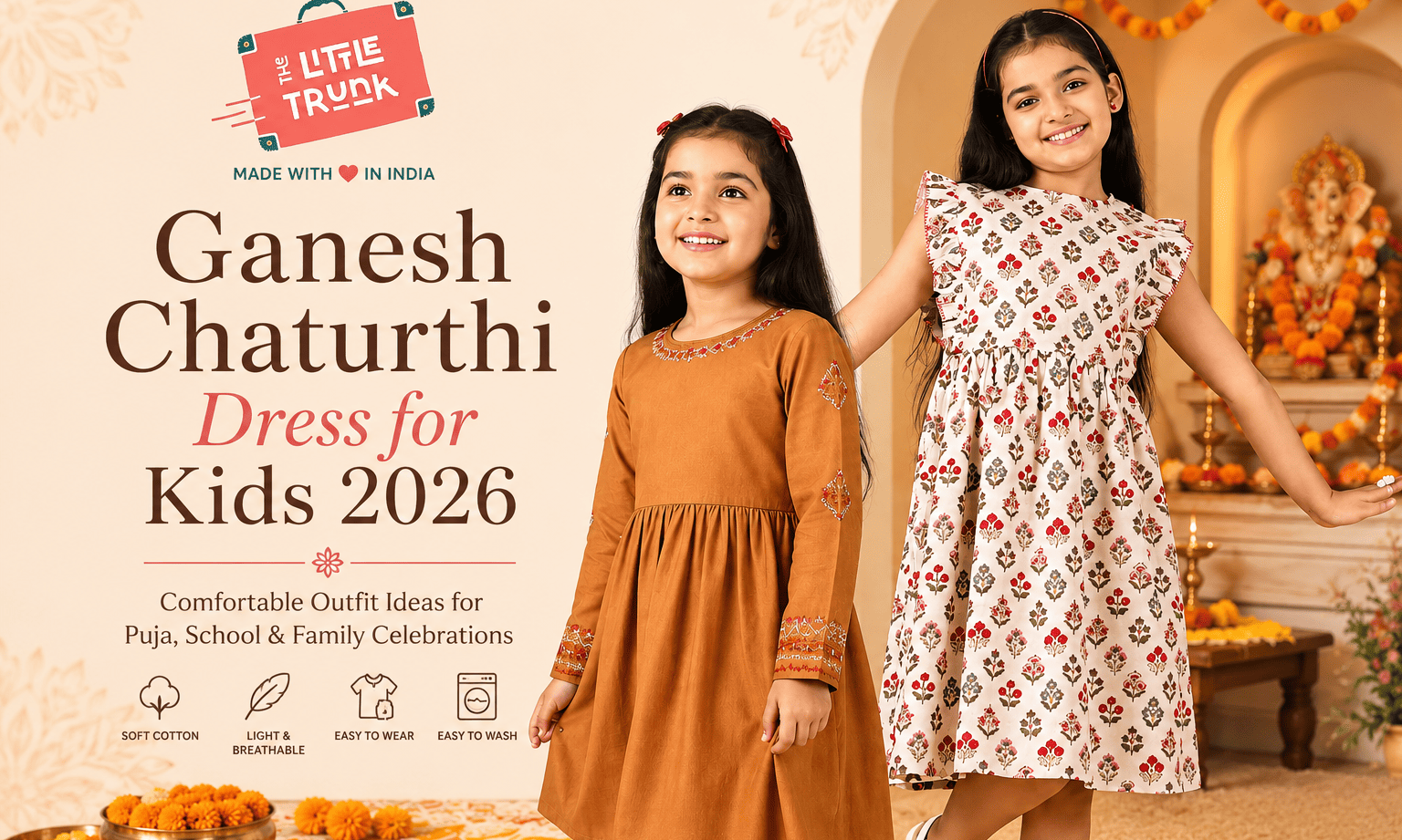 Ganesh Chaturthi dress for kids