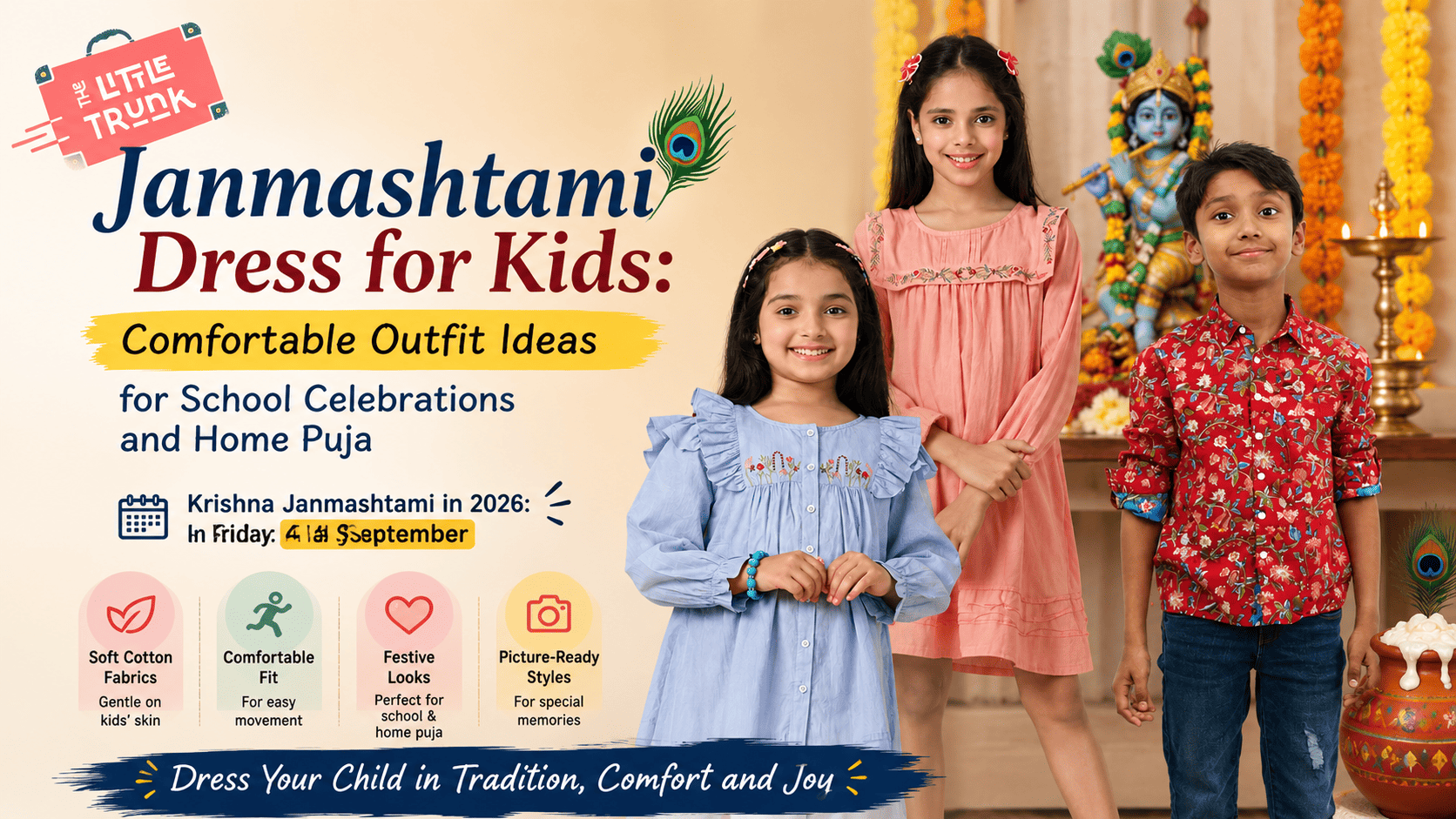 Janmashtami dress for kids