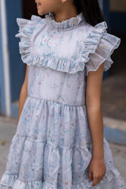 BLISS IN BLUE FLORAL DRESS