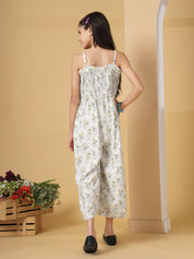 Meadow Breeze Smocked Jumpsuit