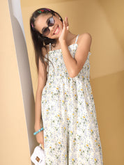 Meadow Breeze Smocked Jumpsuit