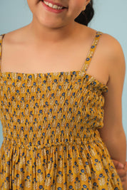 Yellow Block Print Jumpsuit