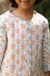 The Butterfly Garden Quilted Jacket for Kids