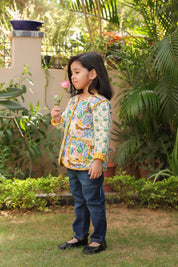 The Robin Meadow Quilted Jacket for Kids