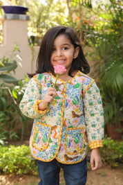 The Robin Meadow Quilted Jacket for Kids