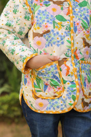The Robin Meadow Quilted Jacket for Kids