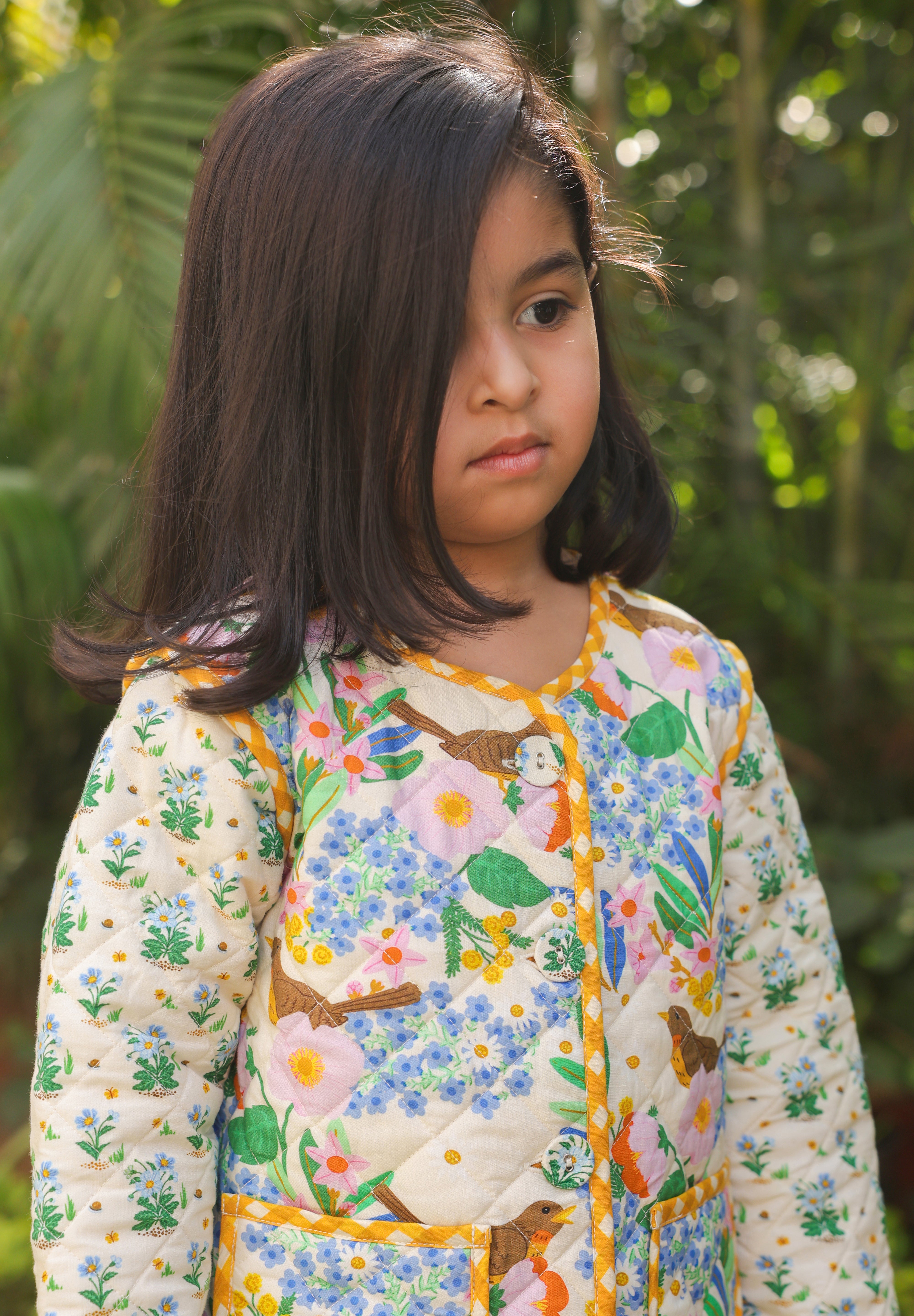 The Robin Meadow Quilted Jacket for Kids