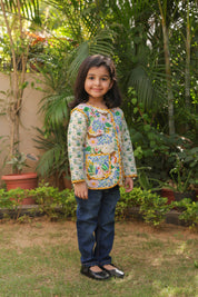 The Robin Meadow Quilted Jacket for Kids