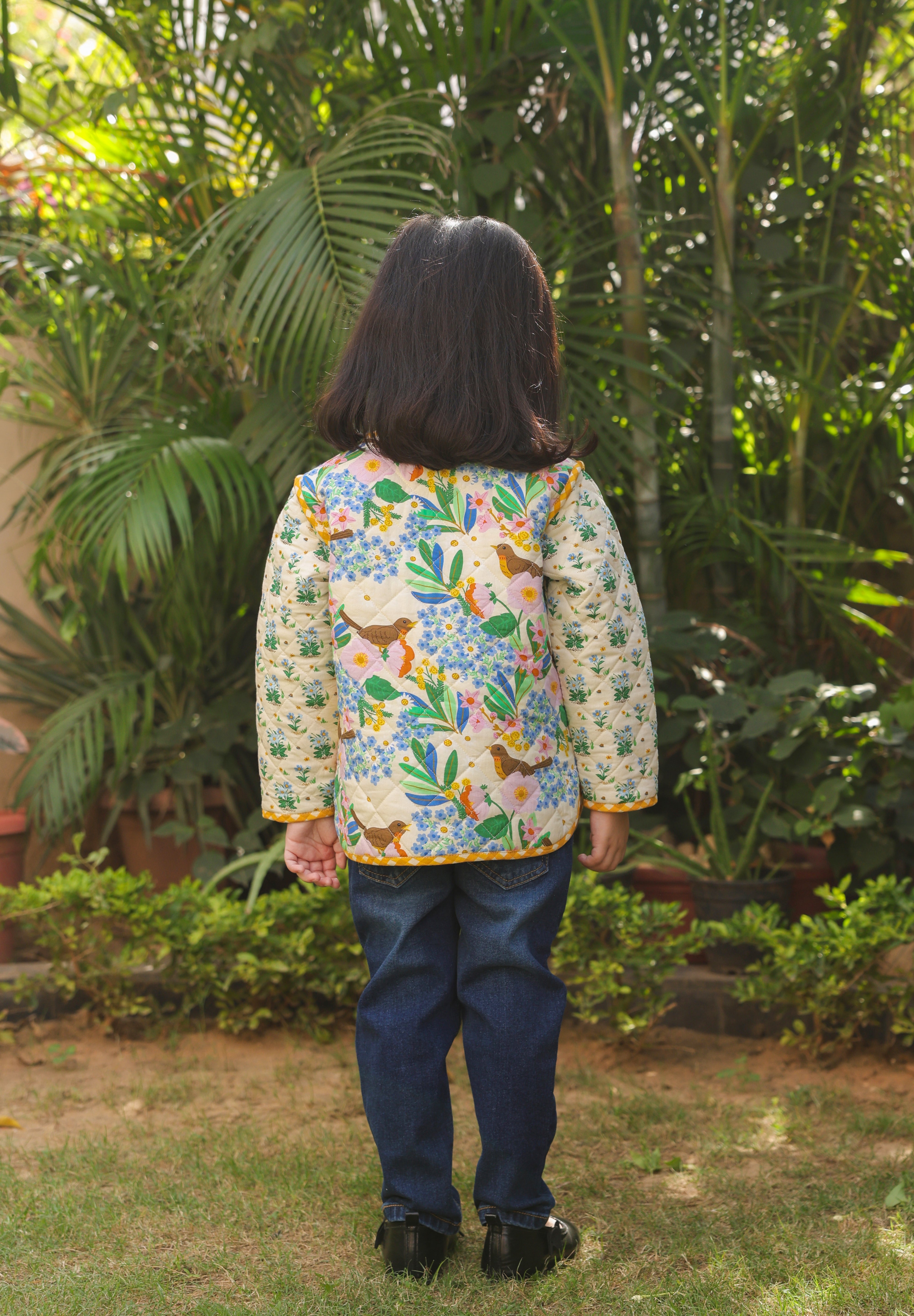 The Robin Meadow Quilted Jacket for Kids