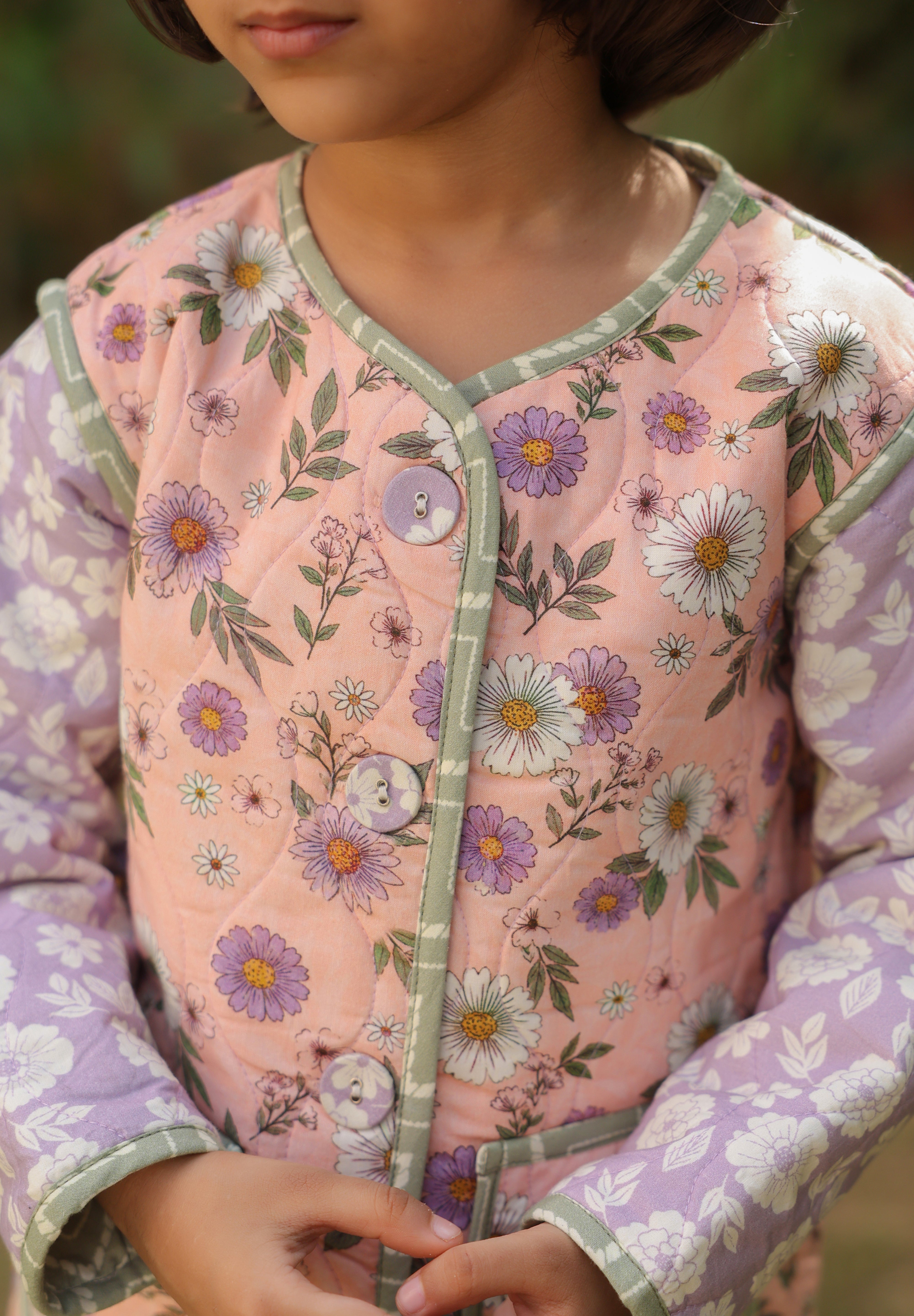 The Lilac Daisy Jacket for Kids