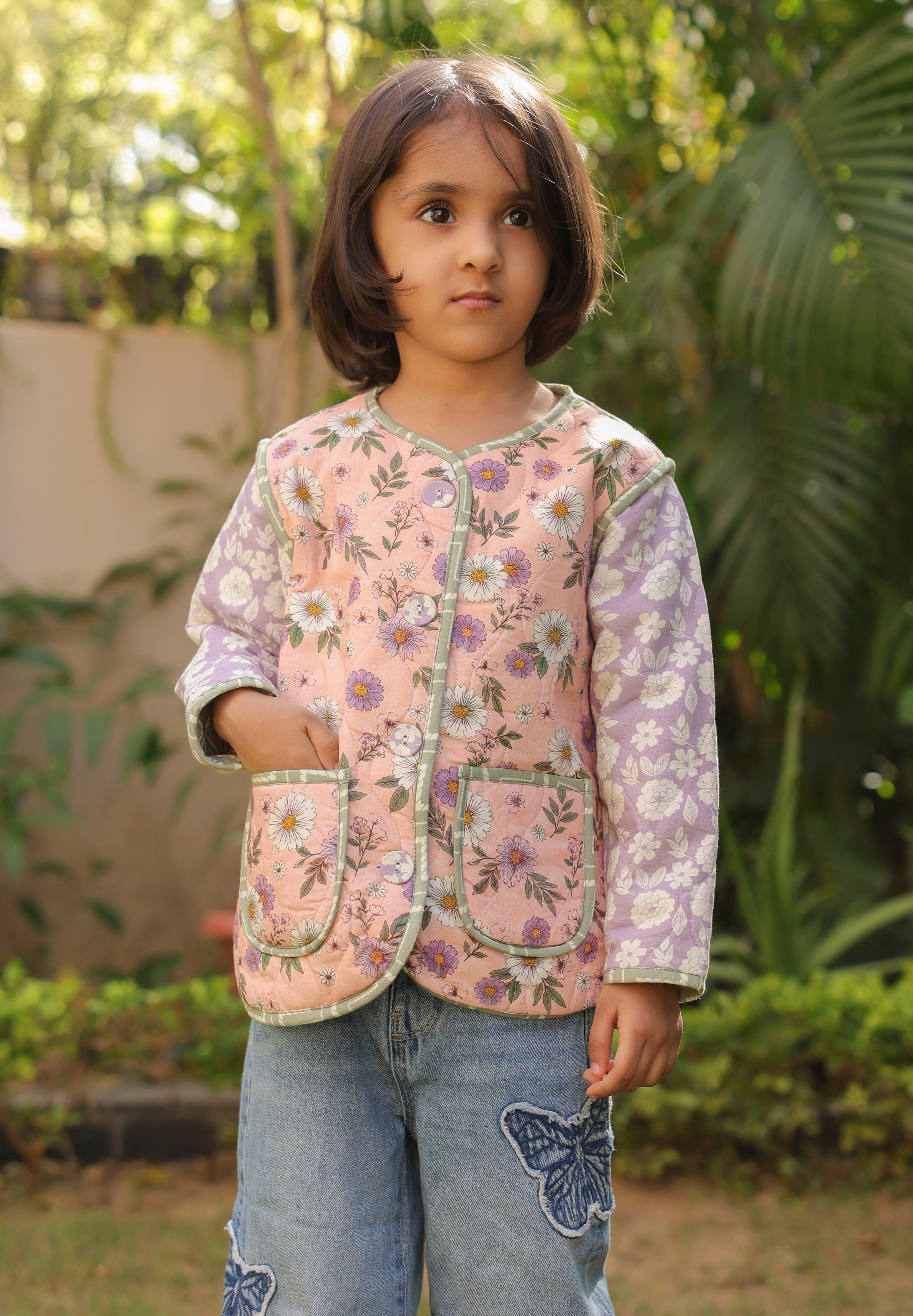 The Lilac Daisy Jacket for Kids