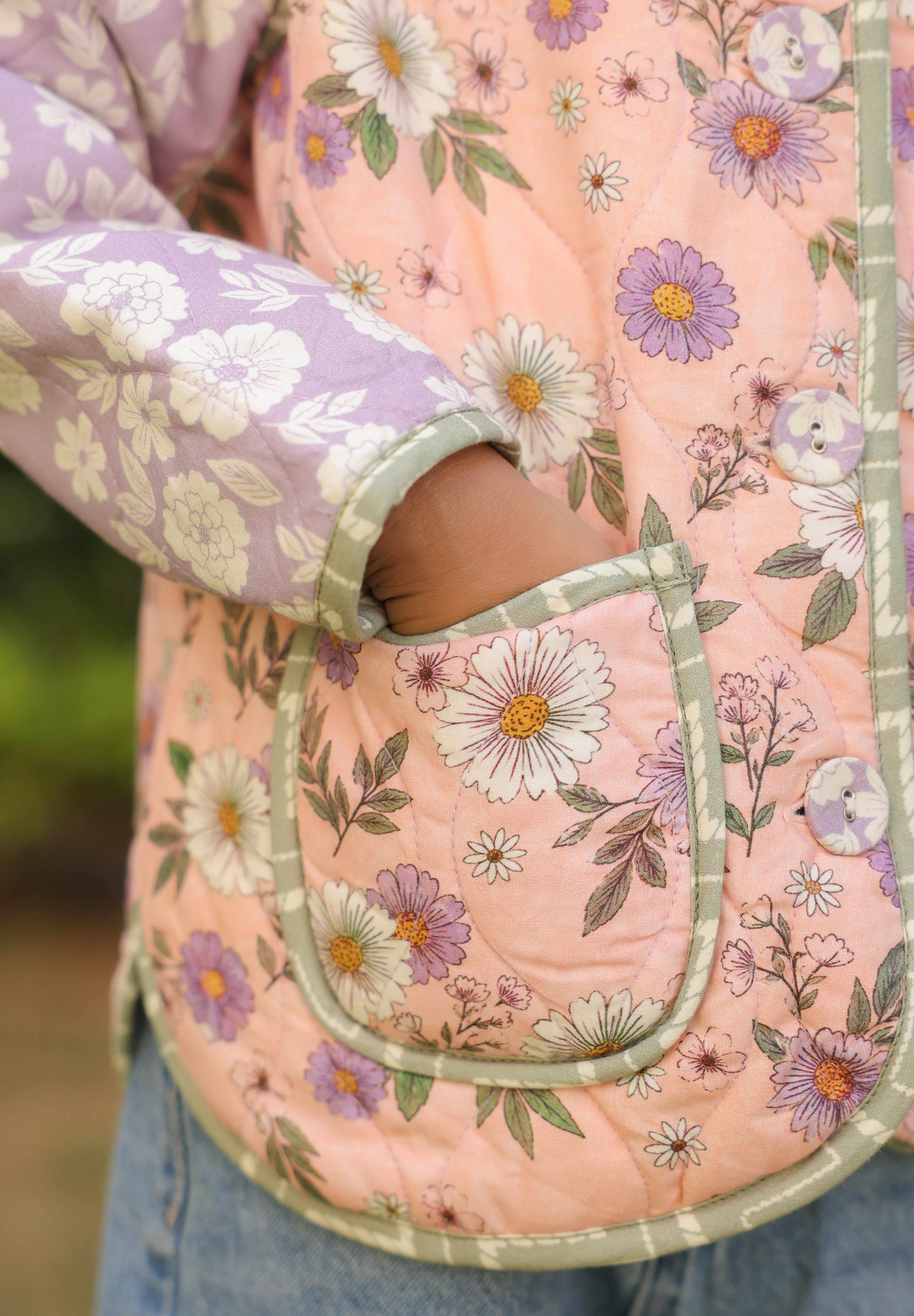The Lilac Daisy Jacket for Kids