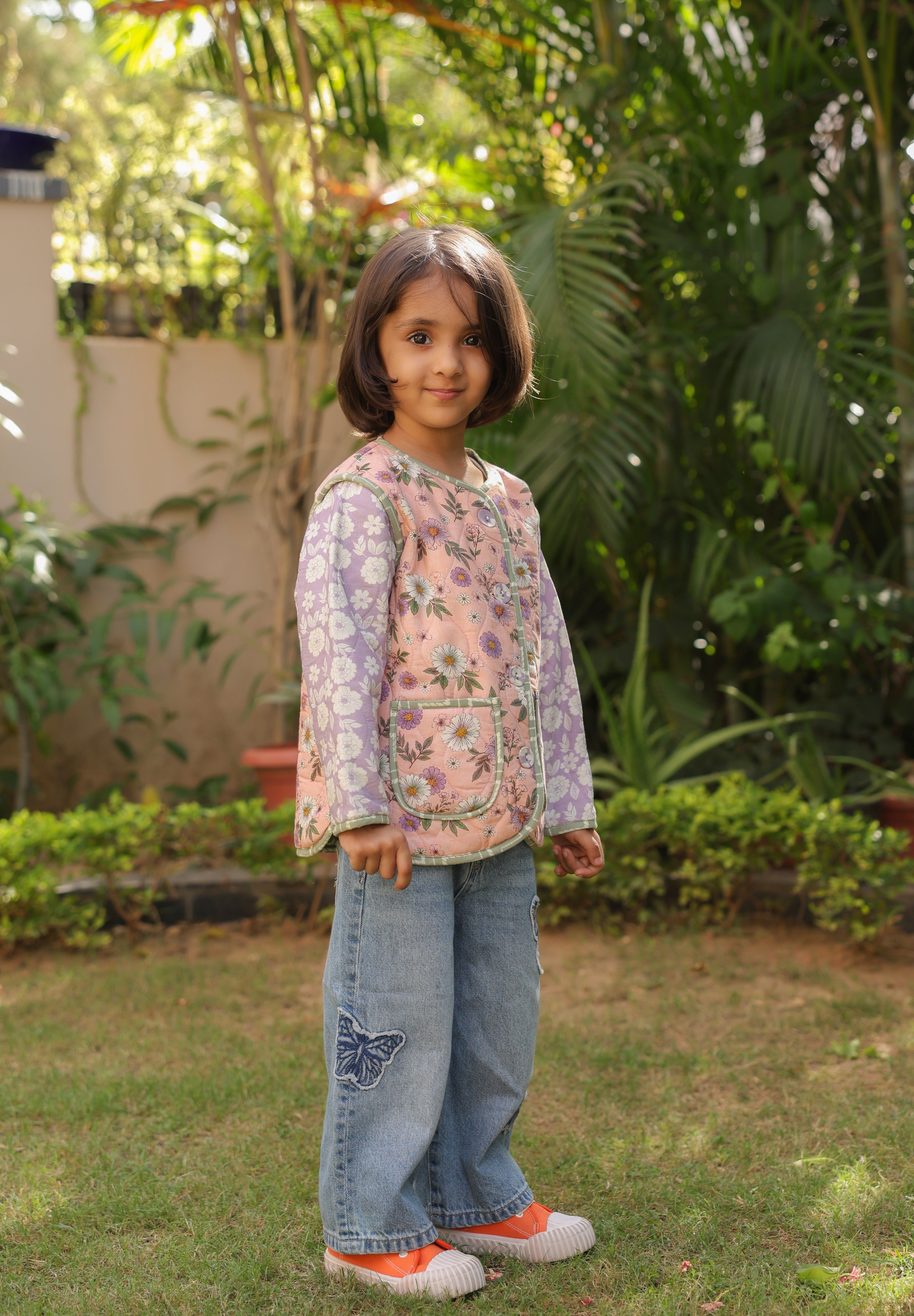 The Lilac Daisy Jacket for Kids