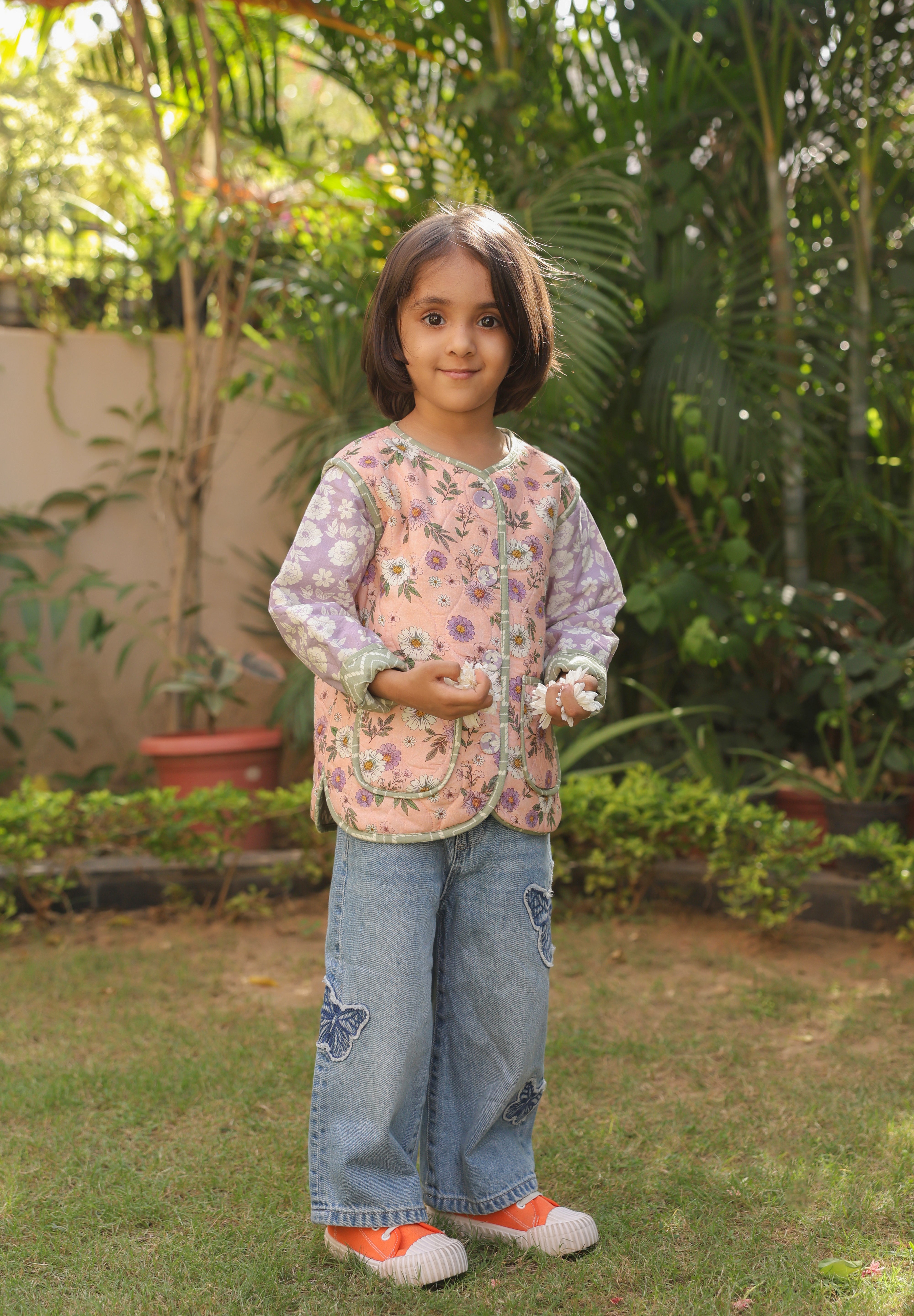 The Lilac Daisy Jacket for Kids