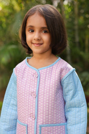 The Candyfloss Cloud Quilted Jacket for Kids