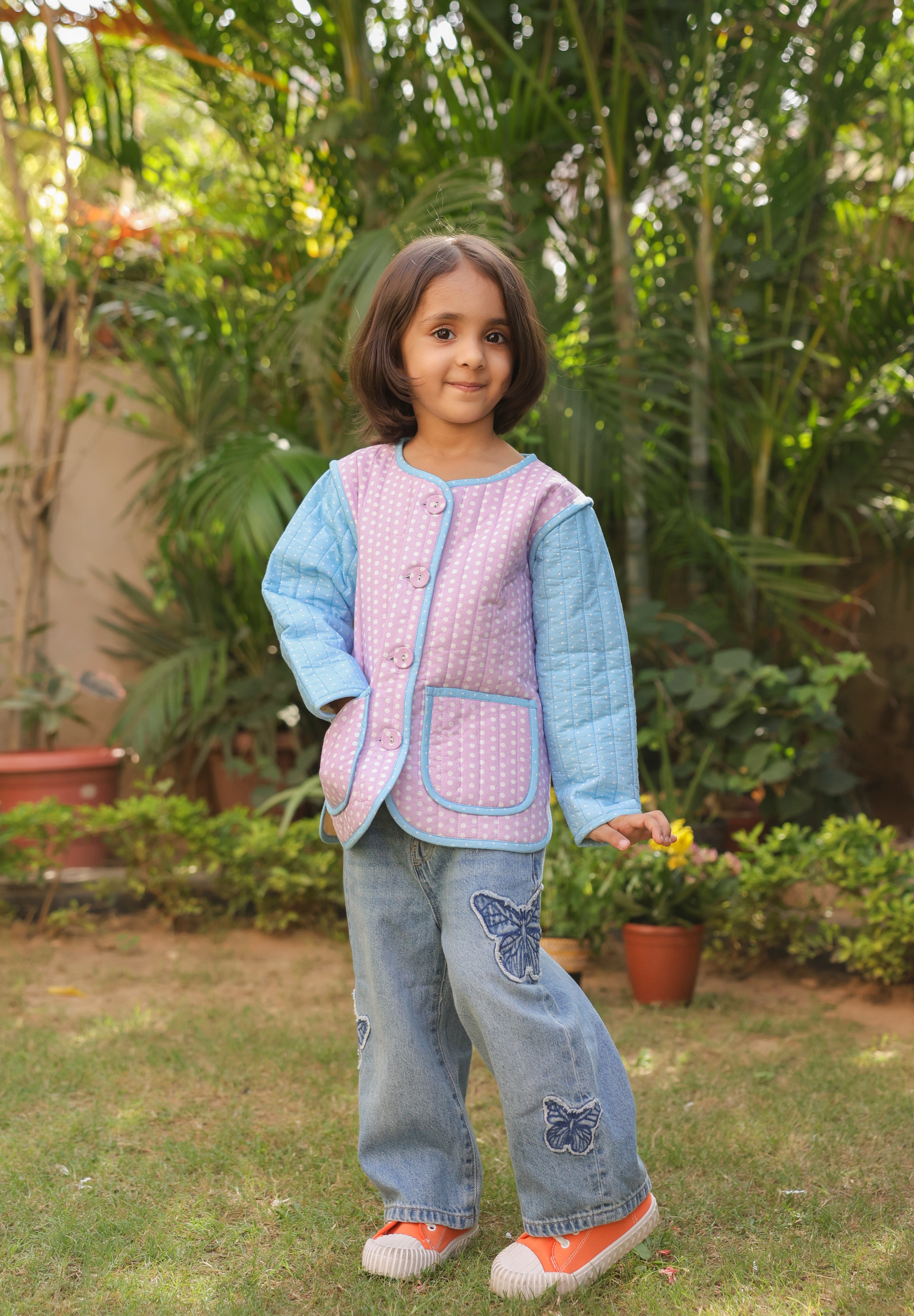 The Candyfloss Cloud Quilted Jacket for Kids