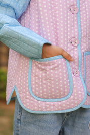 The Candyfloss Cloud Quilted Jacket for Kids