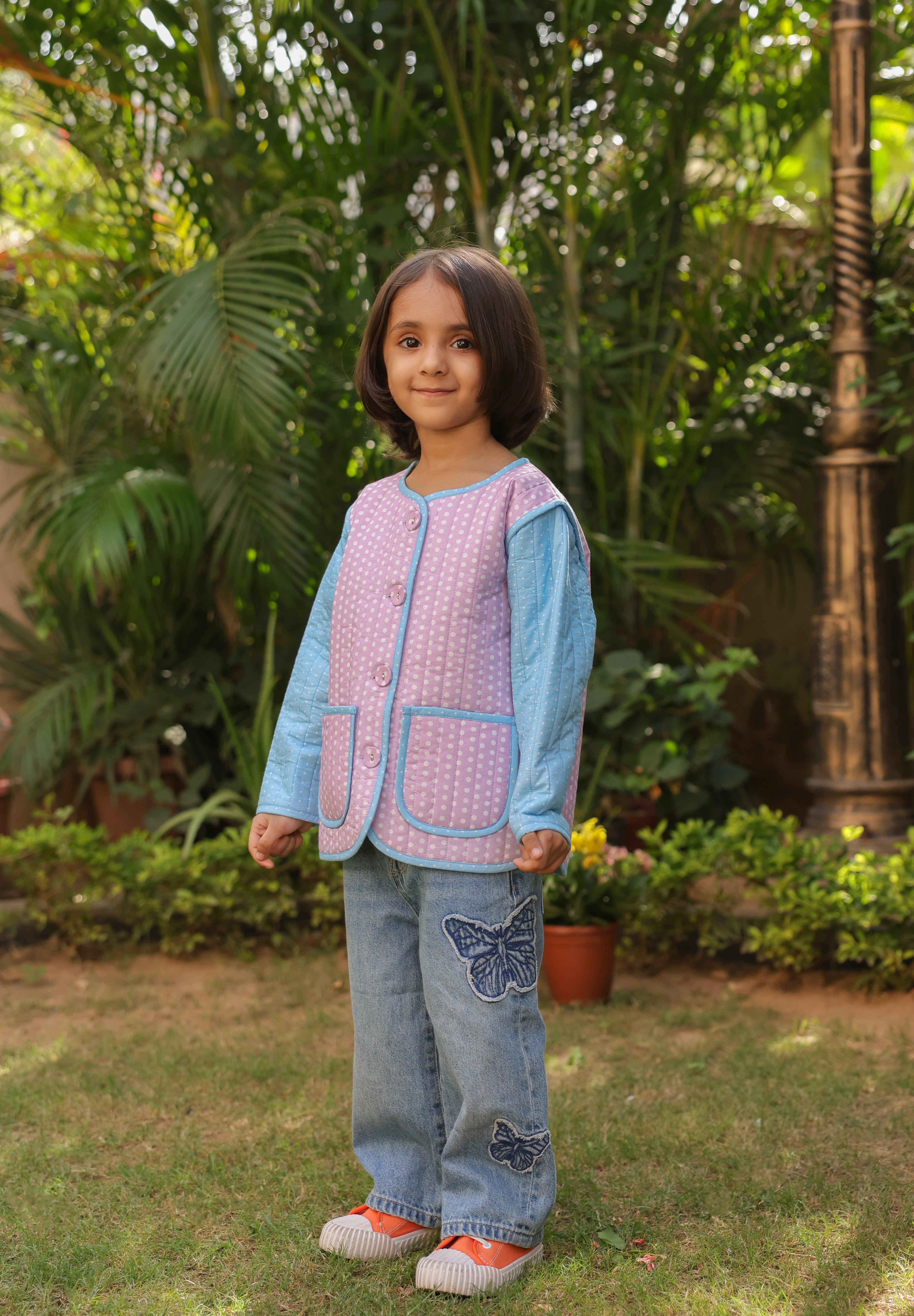 The Candyfloss Cloud Quilted Jacket for Kids