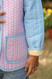 The Candyfloss Cloud Quilted Jacket for Kids
