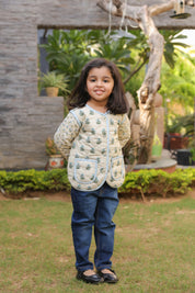 The Mughal Garden Quilted Jacket for Kids