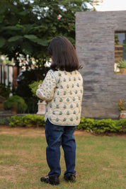 The Mughal Garden Quilted Jacket for Kids