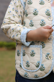The Mughal Garden Quilted Jacket for Kids