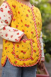 The Sunshine Posy Quilted Jacket for Kids