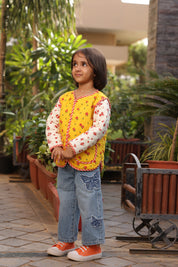 The Sunshine Posy Quilted Jacket for Kids
