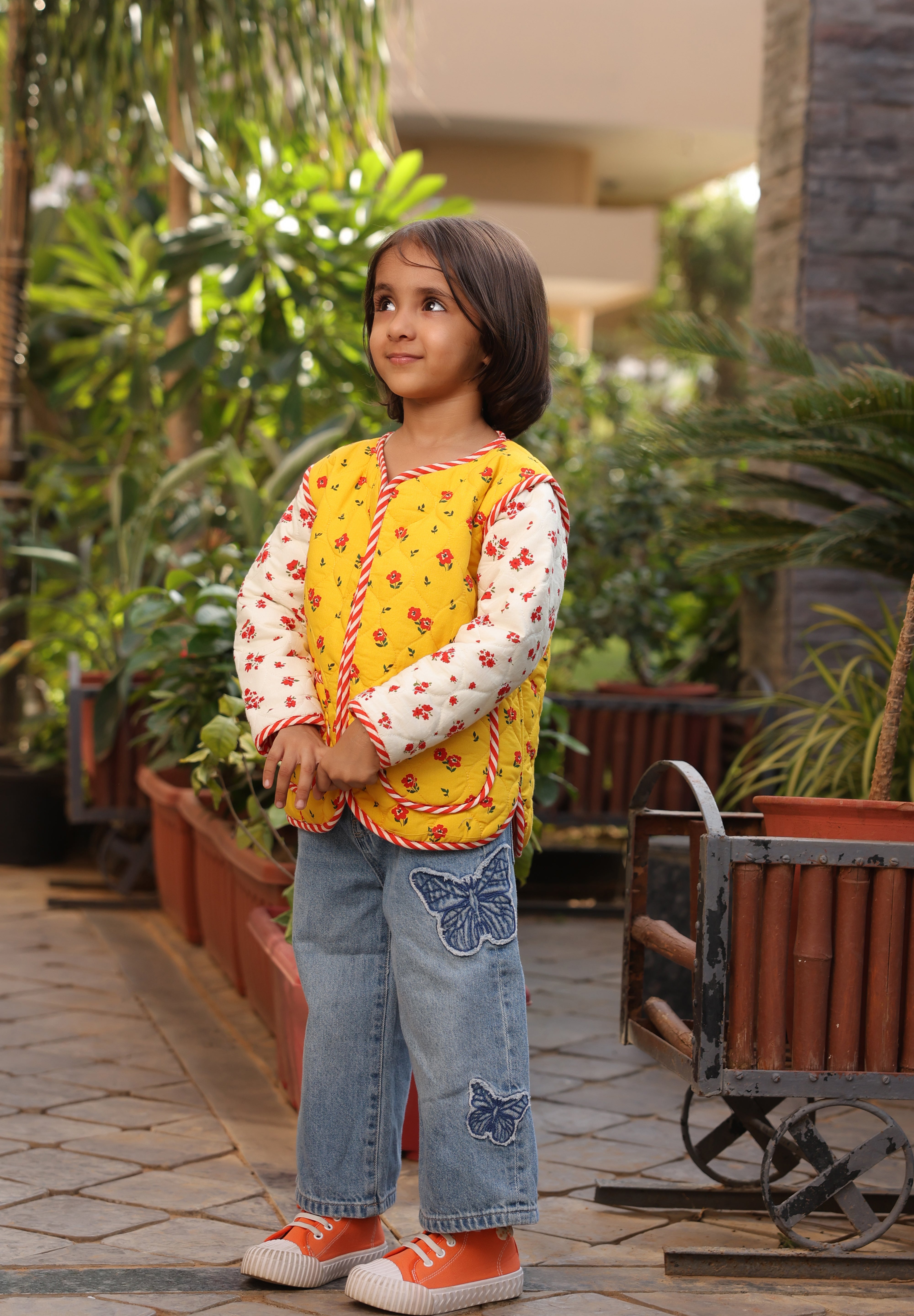 The Sunshine Posy Quilted Jacket for Kids