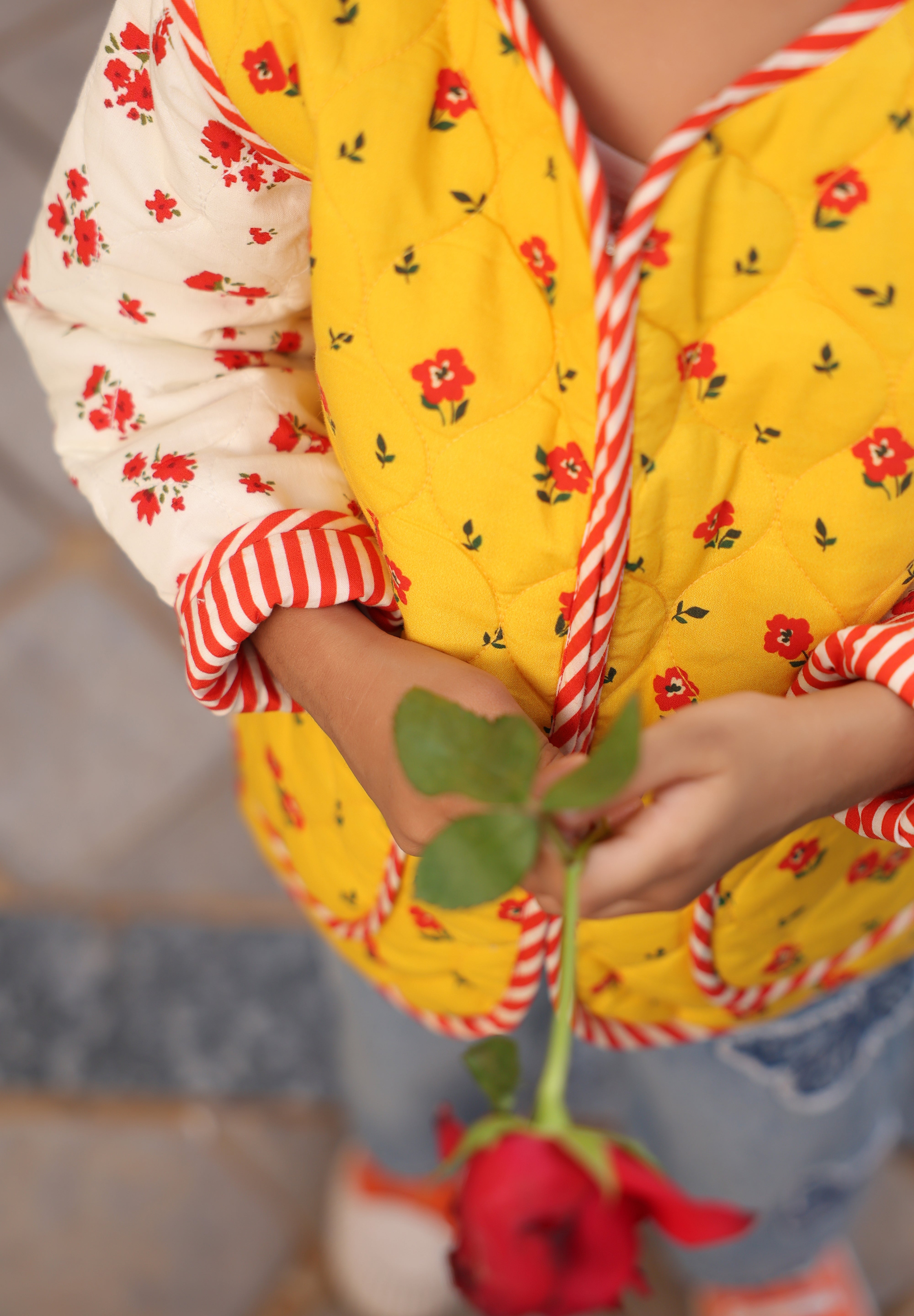 The Sunshine Posy Quilted Jacket for Kids