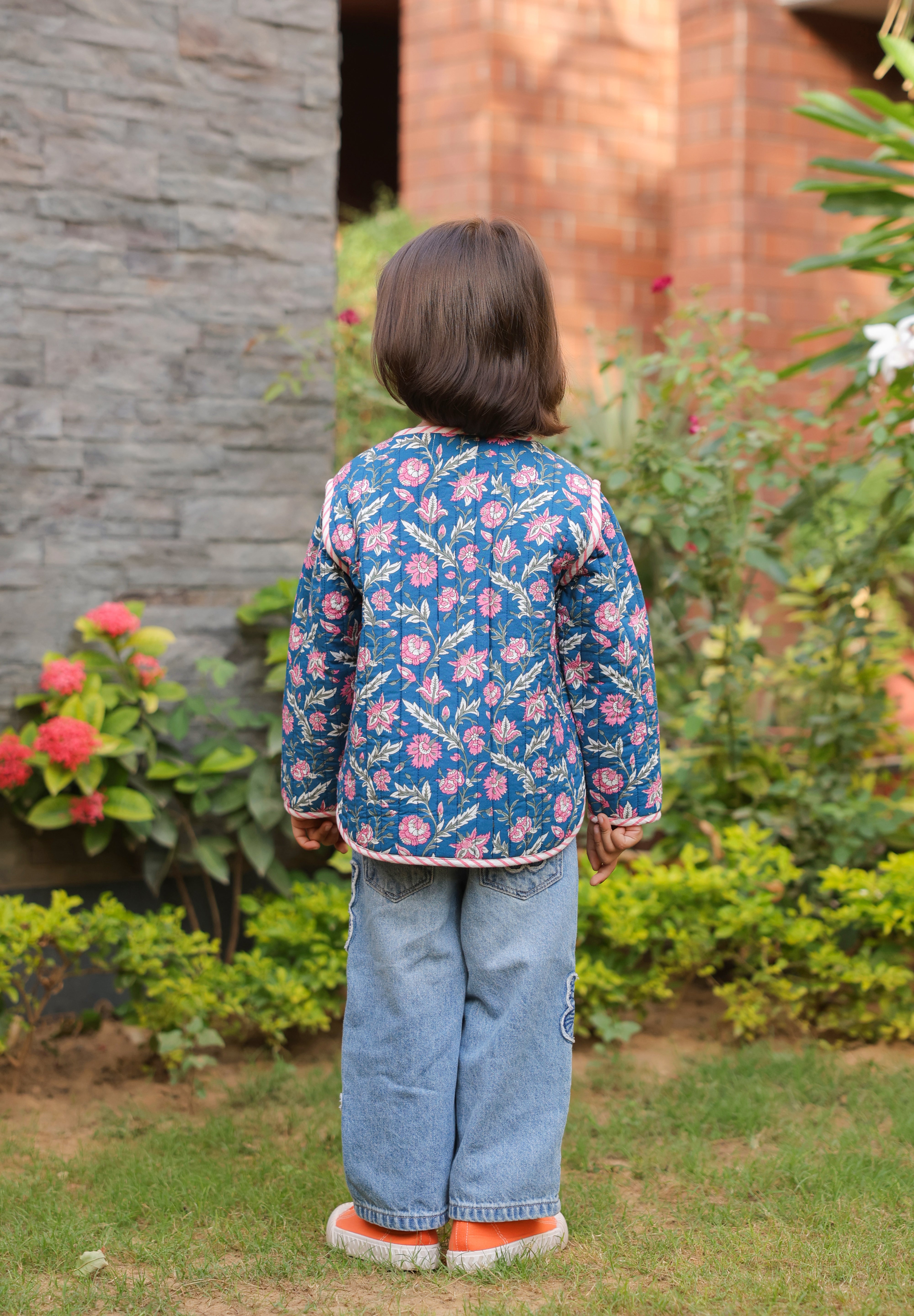 The Jaipur Garden Quilted Jacket for Kids
