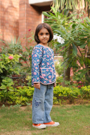 The Jaipur Garden Quilted Jacket for Kids