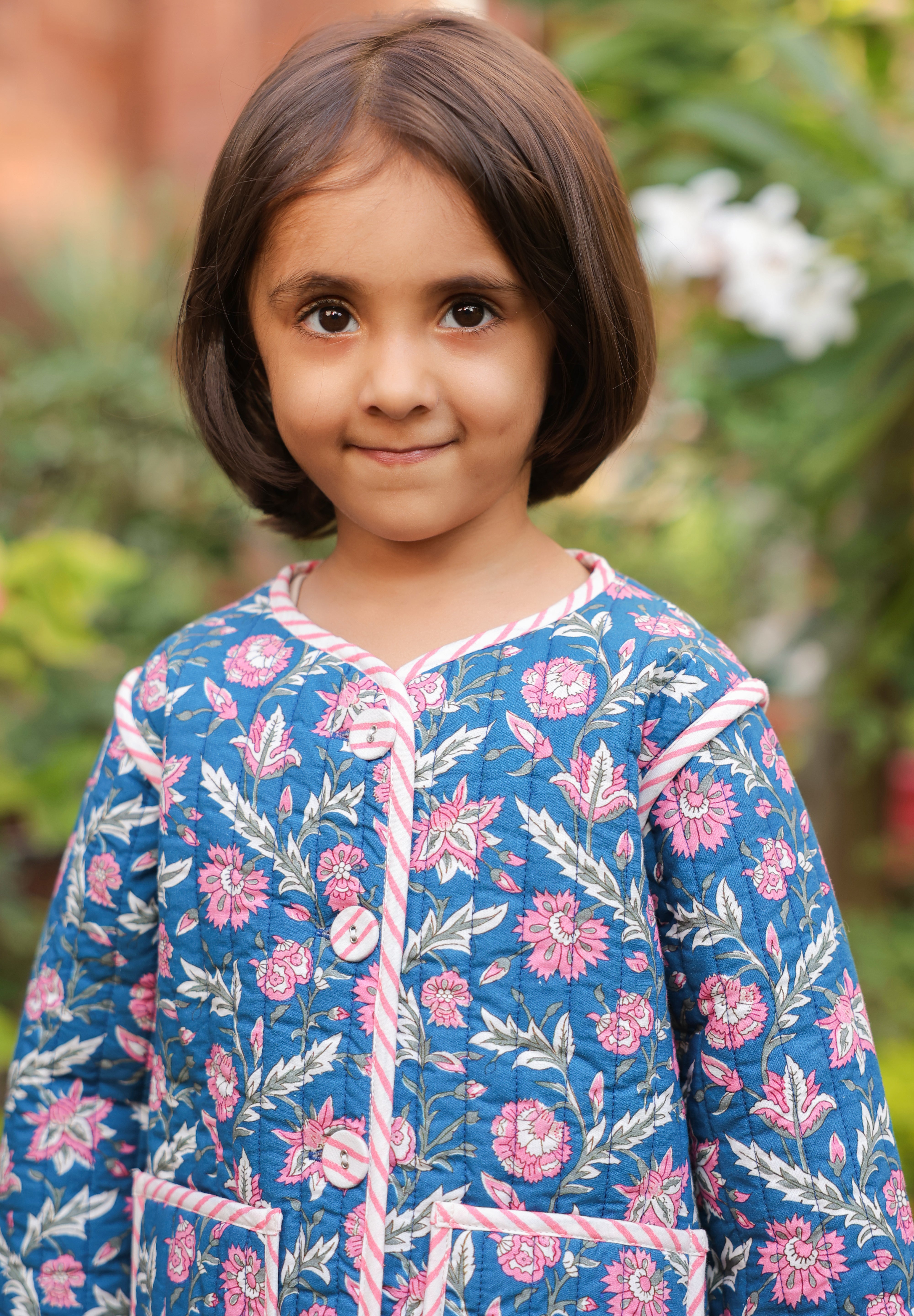 The Jaipur Garden Quilted Jacket for Kids