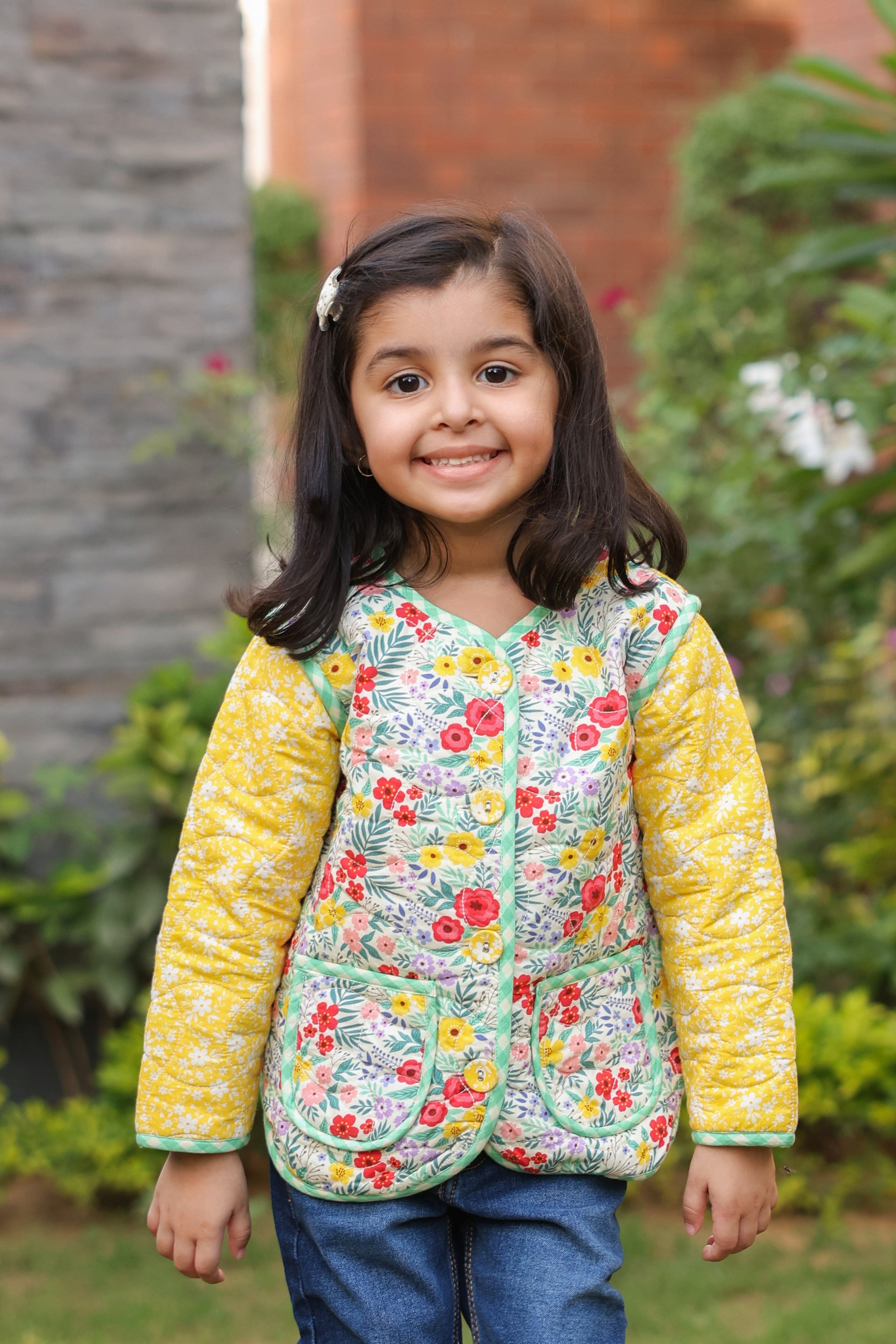 The Wildflower Parade Quilted Jacket for Kids