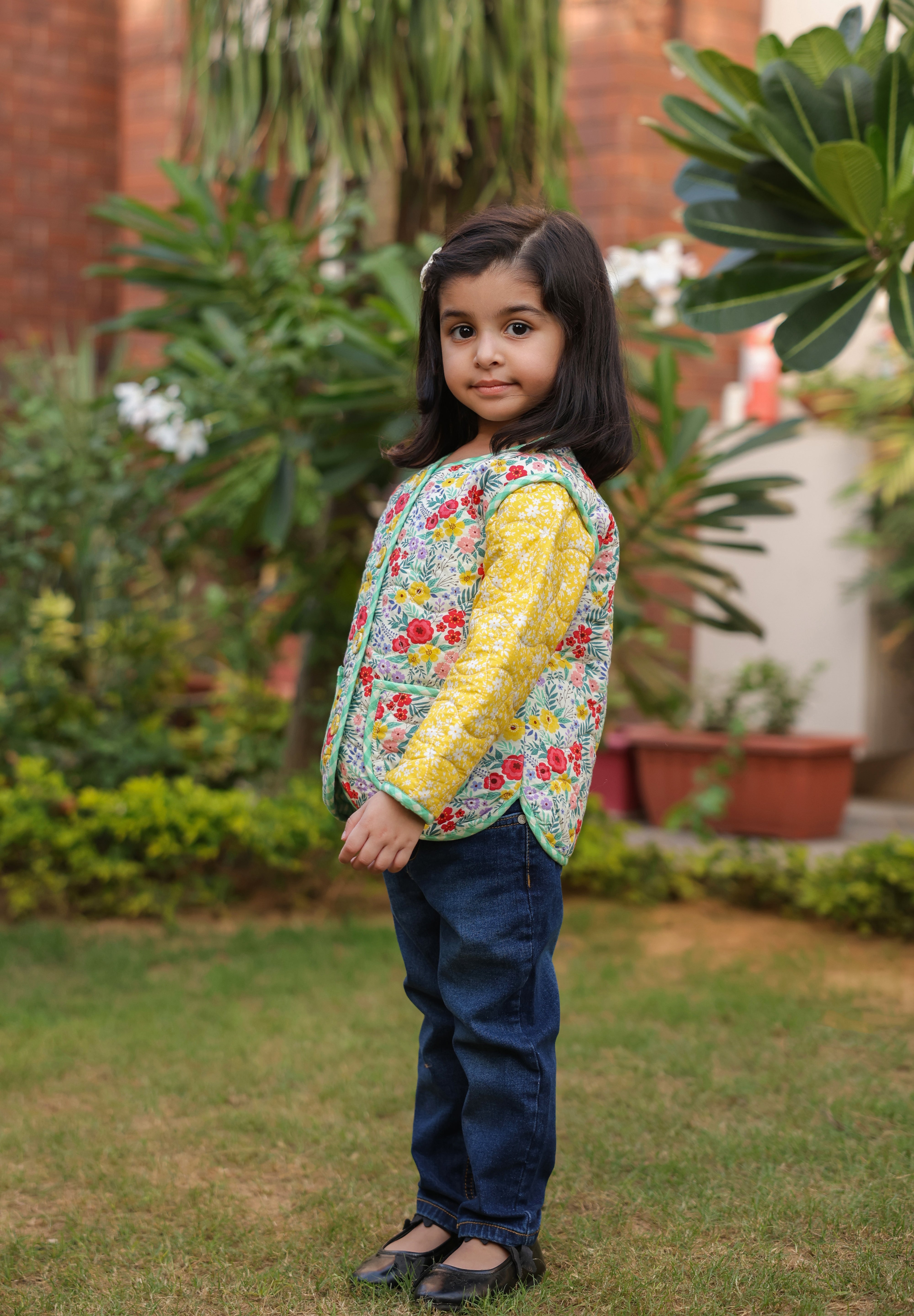 The Wildflower Parade Quilted Jacket for Kids
