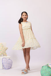 Ditsy Floral Tiered Dress for Girls