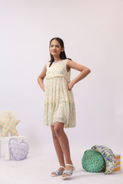 Ditsy Floral Tiered Dress for Girls