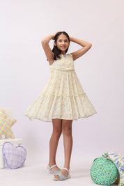 Ditsy Floral Tiered Dress for Girls