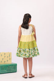 Floral Tiered Strappy Dress for Girls