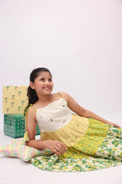 Floral Tiered Strappy Dress for Girls